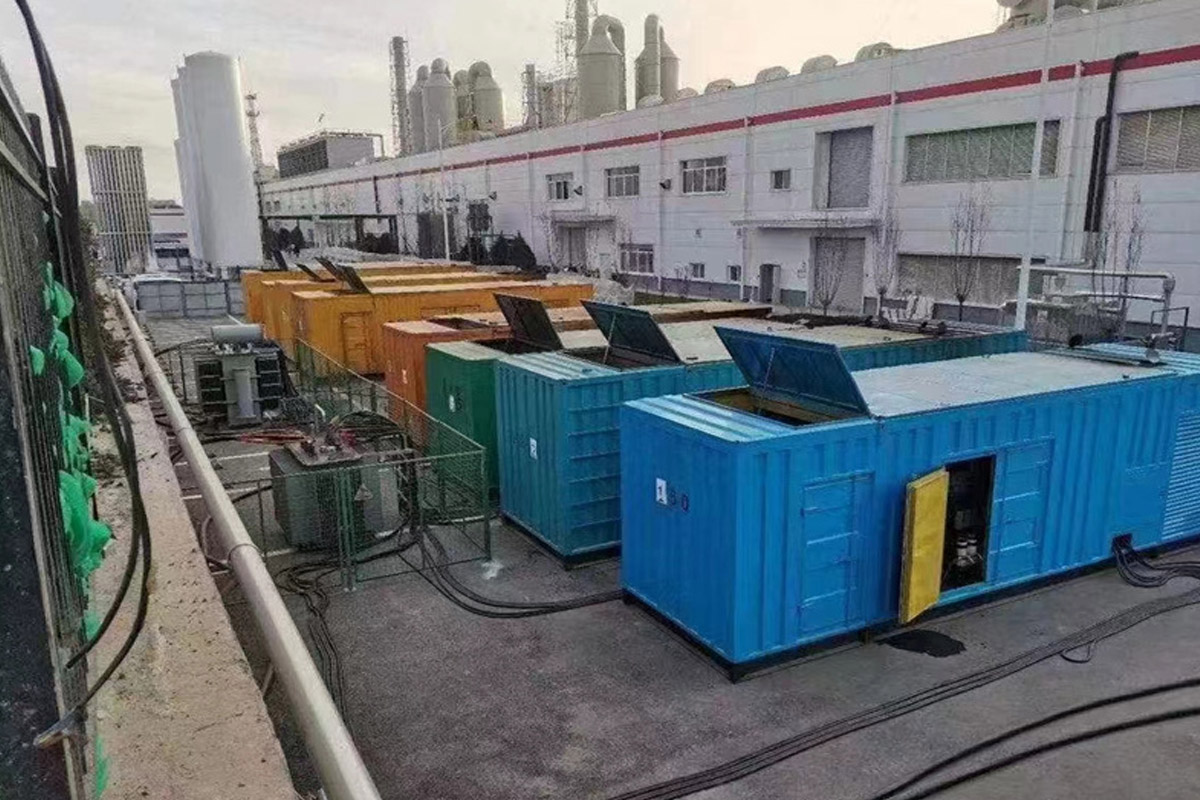 富顺发电机租赁施工现场